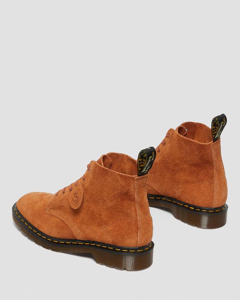 Brown Men's Dr Martens 101 Made in England Suede Ankle Boots | CA 407CTV